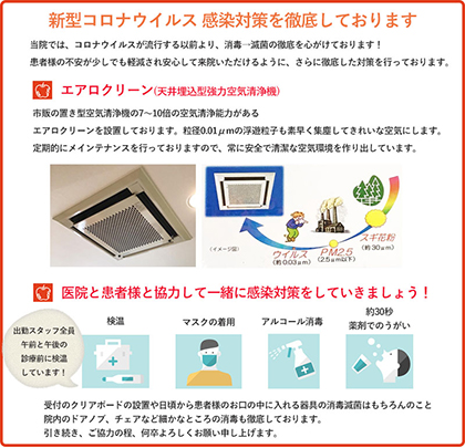 大阪市都島区のみやけ歯科医院での感染対策